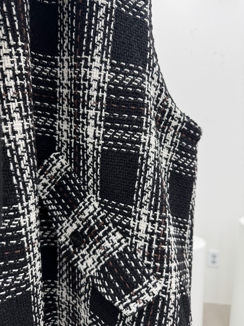 RED-A東大門直郵㊣女士新品真品26春夏馬甲粗花呢兩面穿雙面RED-A馬甲