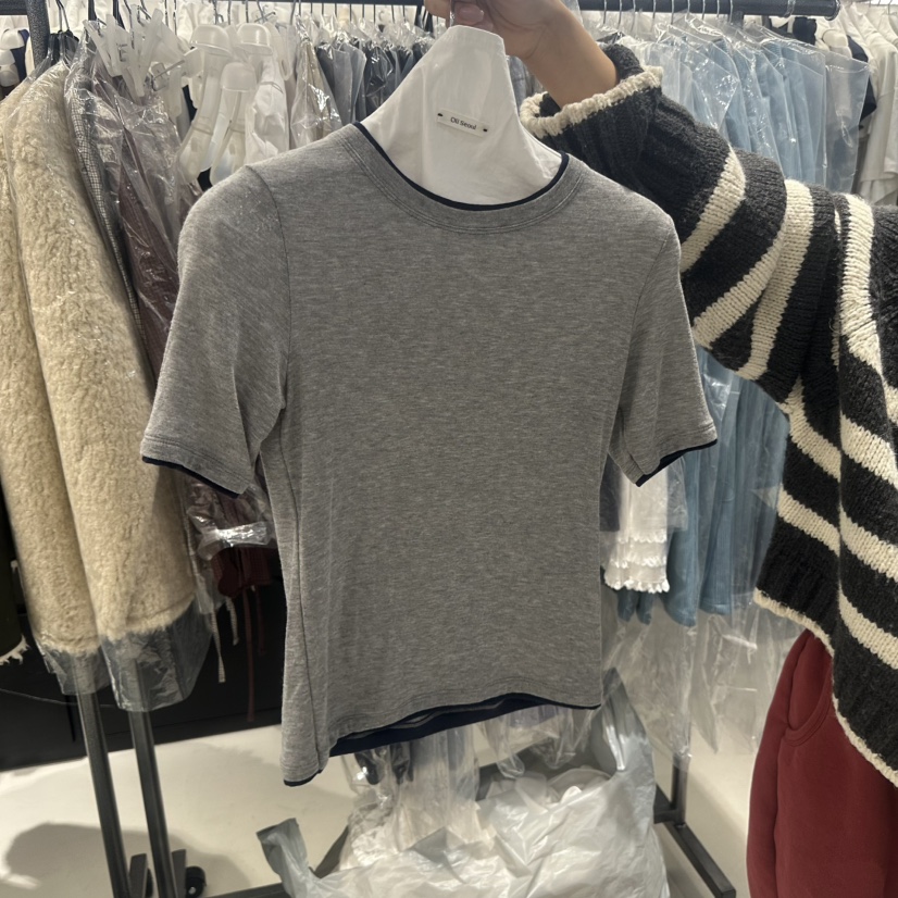 OLI SEOUL韓國直郵㊣女士新品推薦休閑26春夏真品職業T恤春款OLI SEOULT恤圖色1