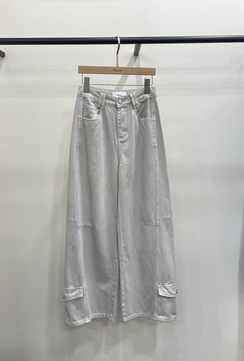 PERSON㊣東大門實拍女士新品熱賣26春夏時尚休閑褲口袋春款PERSON休閑褲圖色2