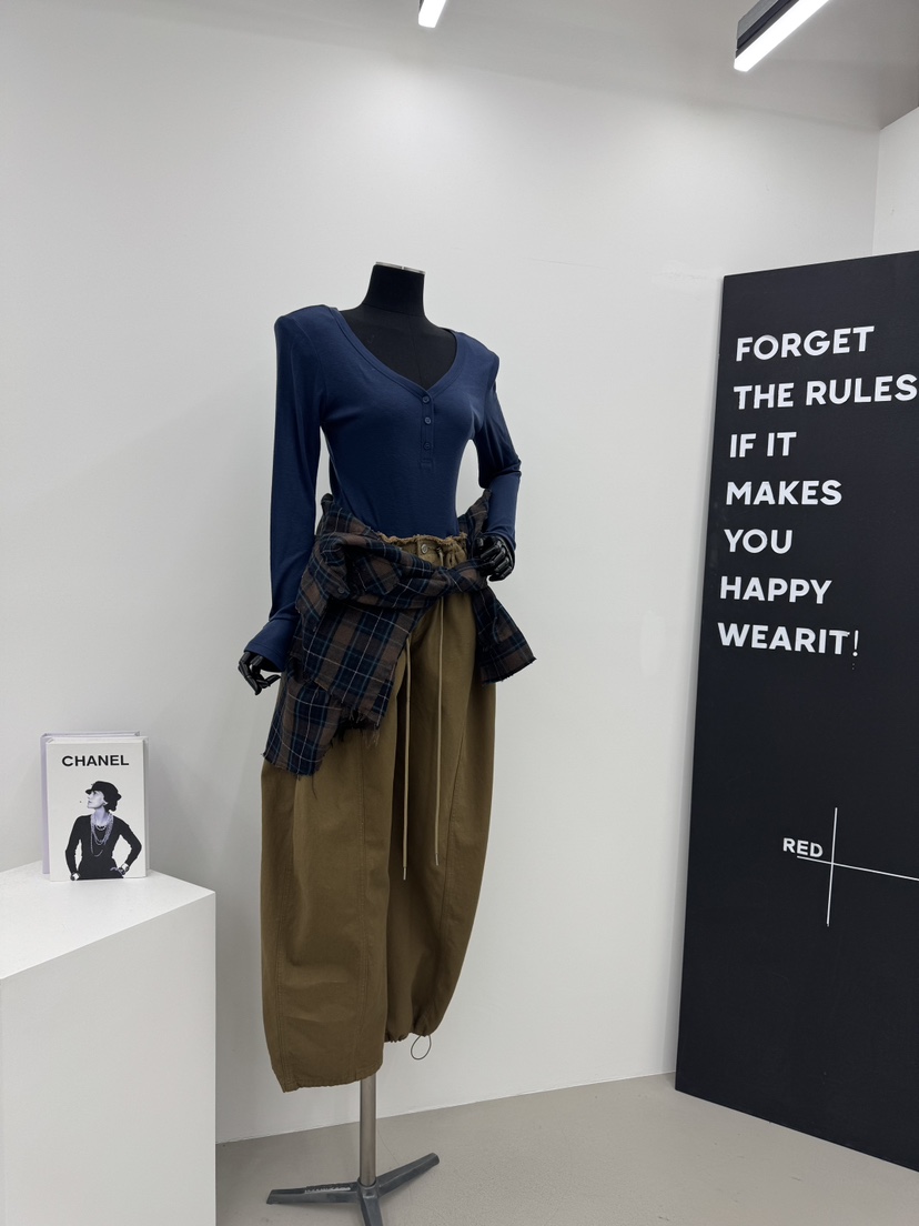 RED-A韓國代購㊣女士新款熱賣時尚真品休閑26春夏長袖T恤紐扣RED-A長袖T恤