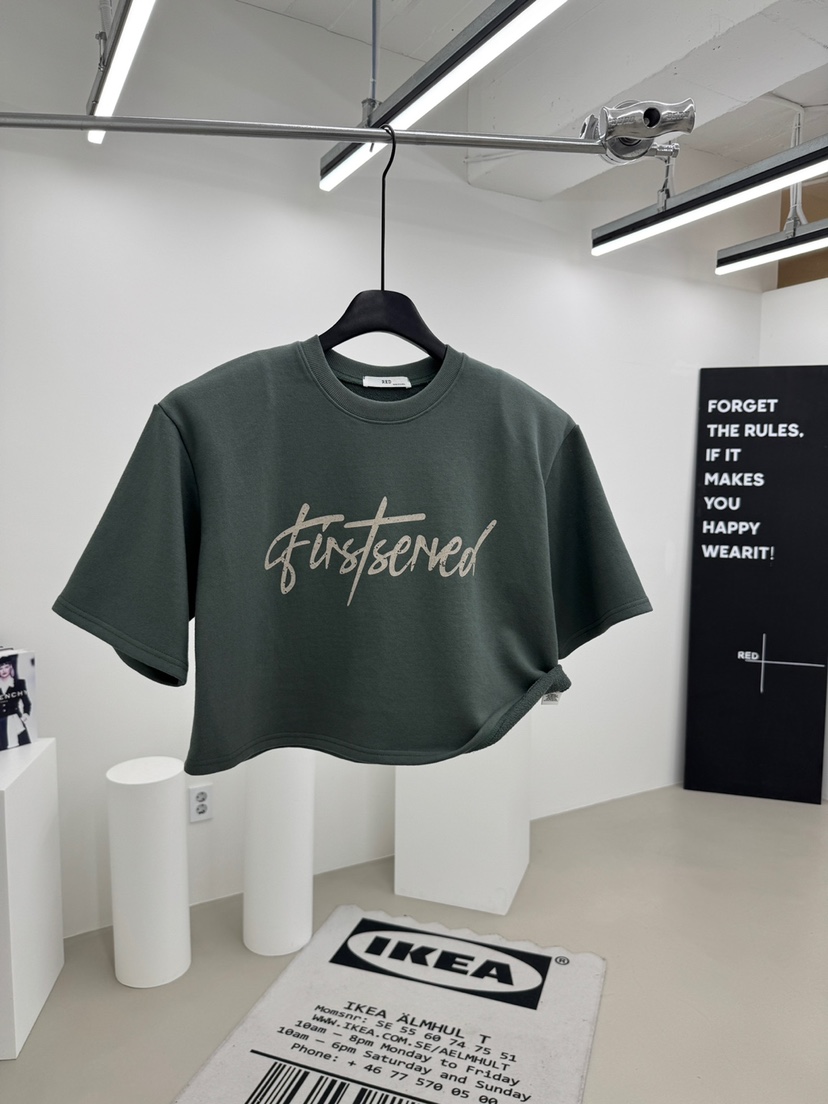 RED-A韓國代購㊣女士新款人氣真品時尚熱賣職業推薦休閑T恤RED-AT恤圖色2