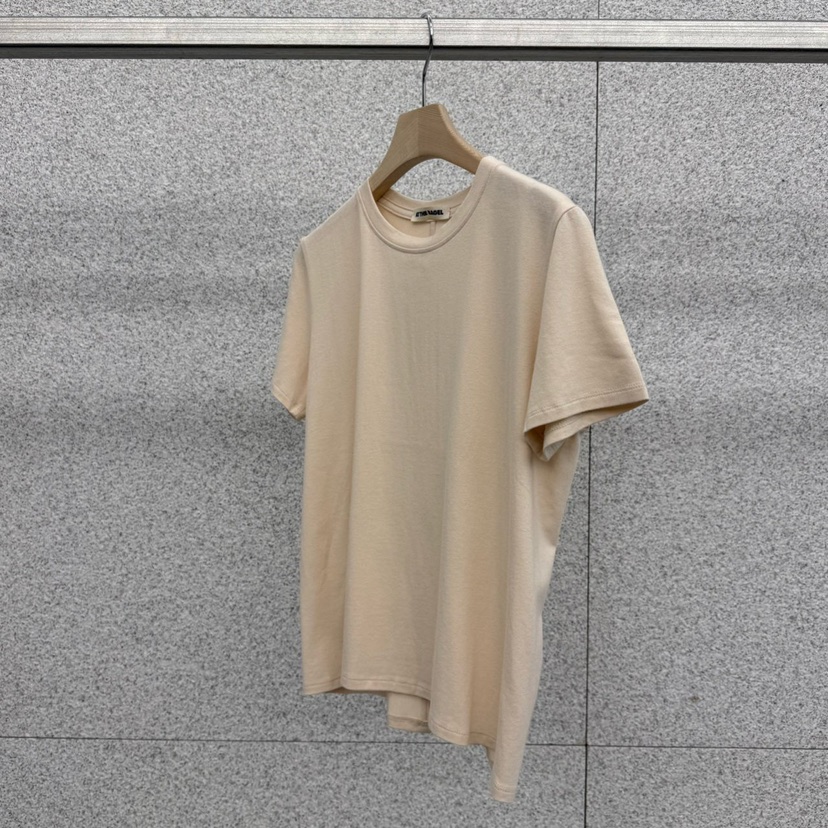 AT THE BAGEL韓國直郵㊣女士新品時尚熱賣職業推薦T恤春款AT THE BAGELT恤圖色3米色