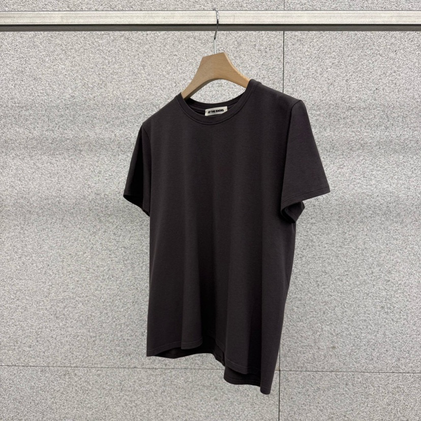 AT THE BAGEL韓國直郵㊣女士新品時尚熱賣職業推薦T恤春款AT THE BAGELT恤圖色8墨色