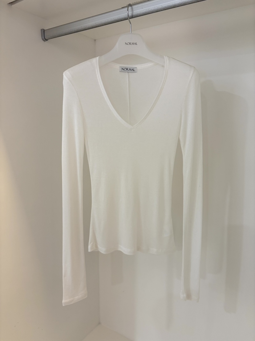 NORMAL韓國代購㊣女裝新款人氣26春夏真品職業休閑熱賣長袖T恤NORMAL長袖T恤圖色3