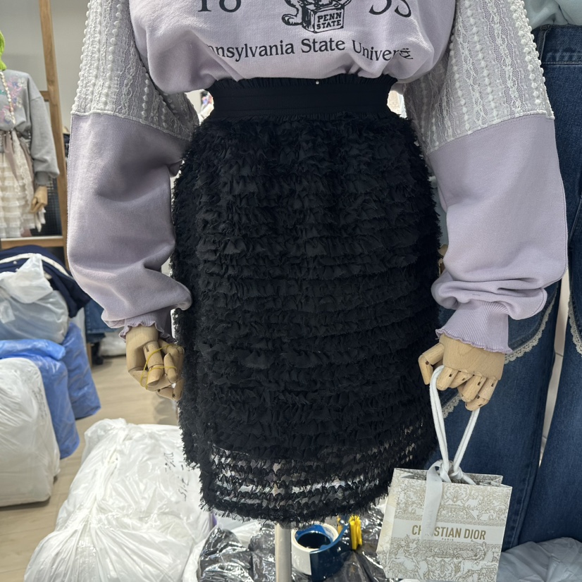 MARI CO韓國代購㊣女裝新款26春夏時尚職業半身裙中短裙春款MARI CO半身裙/中短裙圖色2