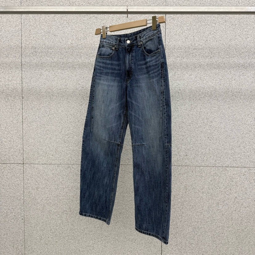 AT THE BAGEL韓國直郵㊣女裝新款26春夏職業休閑牛仔褲春款AT THE BAGEL牛仔褲圖色2