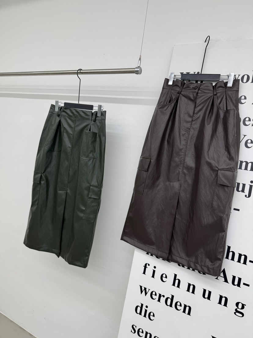 RED-A東大門直郵㊣女裝新款職業熱賣26春夏推薦時尚長裙皮革RED-A長裙