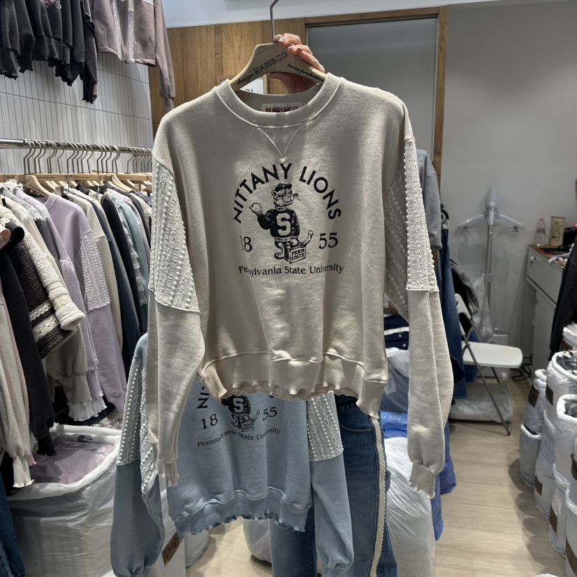 MARI CO韓國代購㊣女裝新品26春夏熱賣職業人氣休閑衛衣春款MARI CO衛衣圖色1