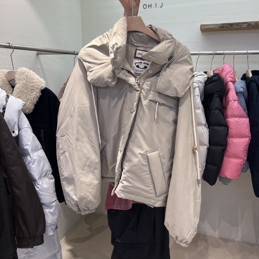 SIMPLE PARK/WMSTORY韓國直郵㊣女士新款26春夏短款羽絨服鵝絨SIMPLE PARK/WMSTORY短款羽絨服圖色1