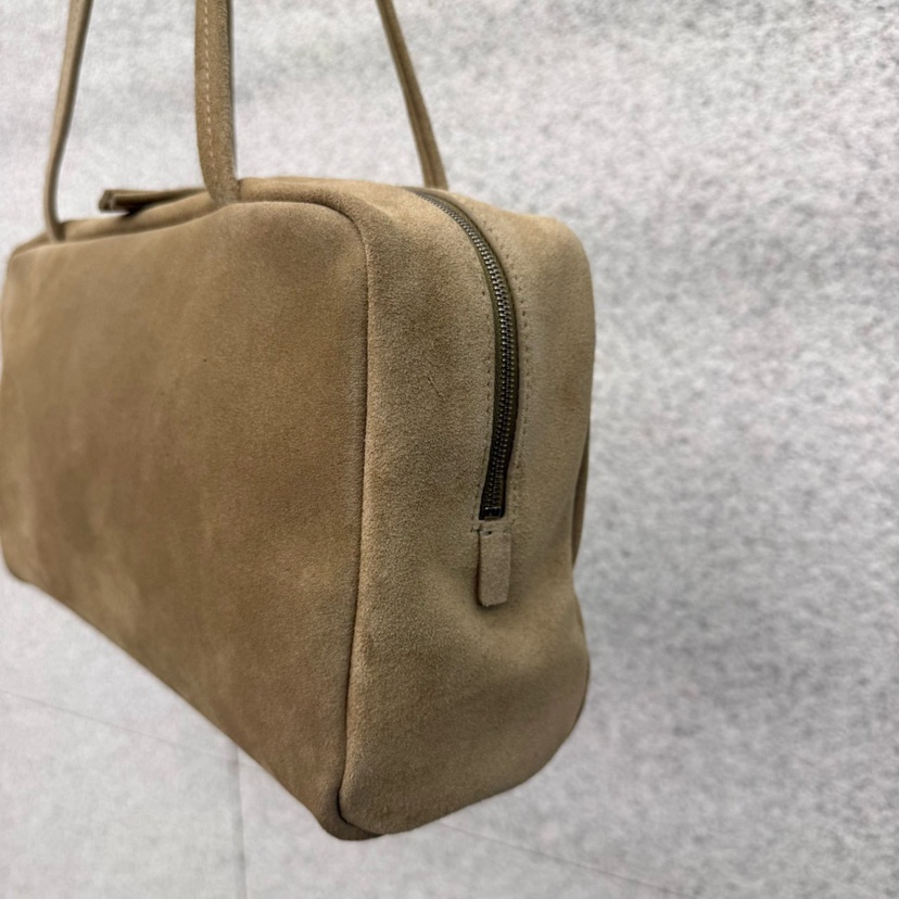 AT THE BAGEL㊣東大門實拍女裝新款26春夏單肩斜跨包褶皺絨AT THE BAGEL單肩/斜跨包