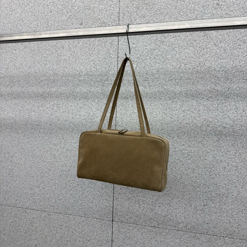 AT THE BAGEL㊣東大門實拍女裝新款26春夏單肩斜跨包褶皺絨AT THE BAGEL單肩/斜跨包圖色1