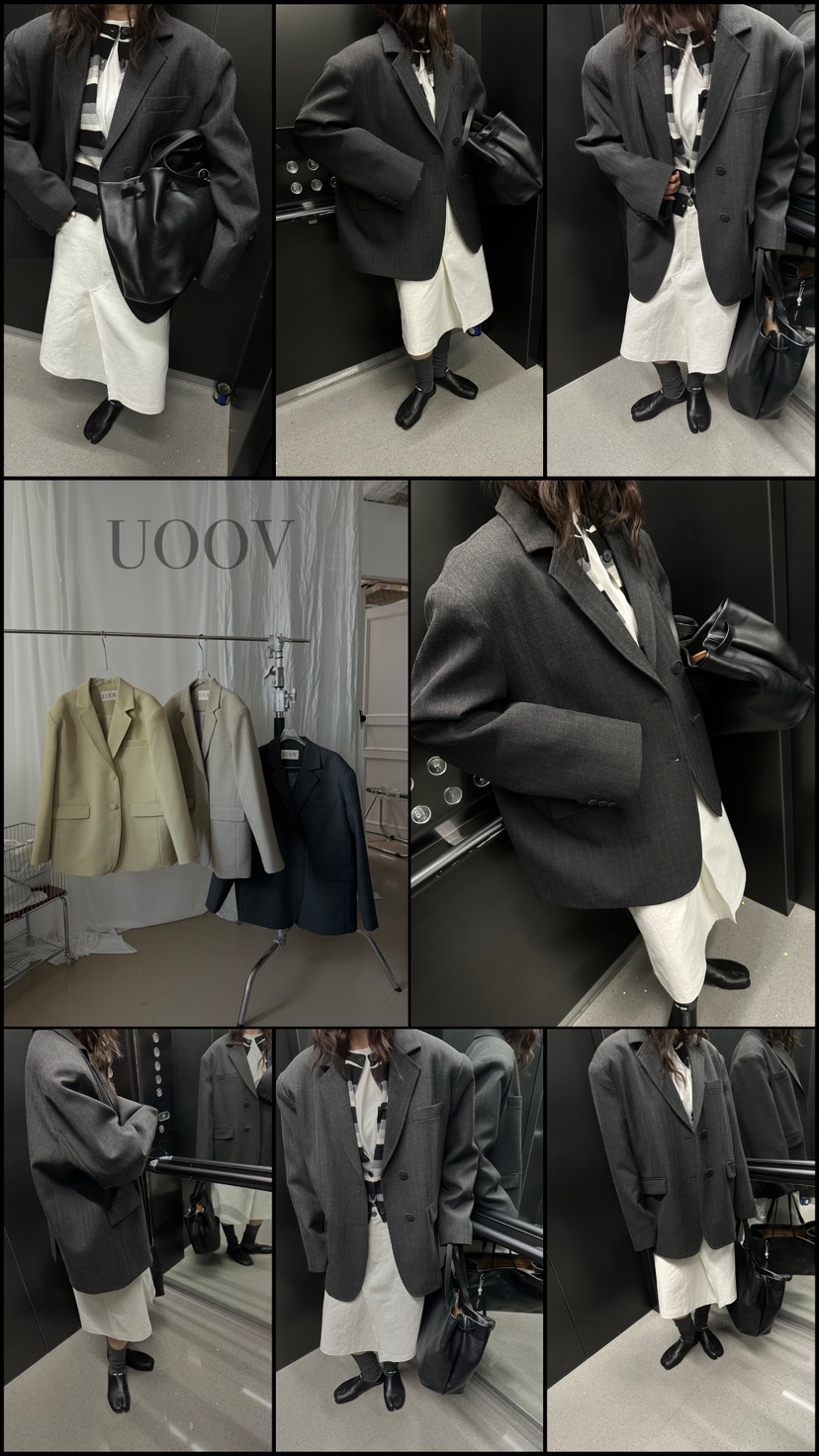 UOOV㊣東大門實拍女士新品休閑人氣職業時尚真品推薦夾克春款UOOV夾克