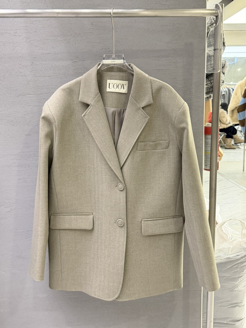 UOOV㊣東大門實拍女士新品休閑人氣職業時尚真品推薦夾克春款UOOV夾克圖色2