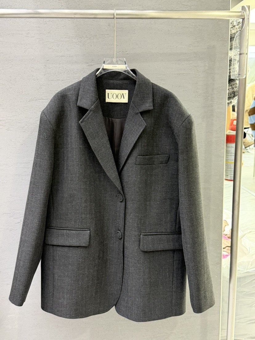 UOOV㊣東大門實拍女士新品休閑人氣職業時尚真品推薦夾克春款UOOV夾克圖色3