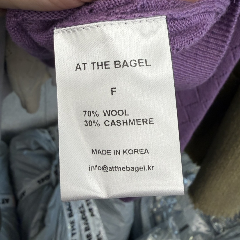 AT THE BAGEL㊣東大門代購女裝新款真品26春夏針織衫春款AT THE BAGEL針織衫