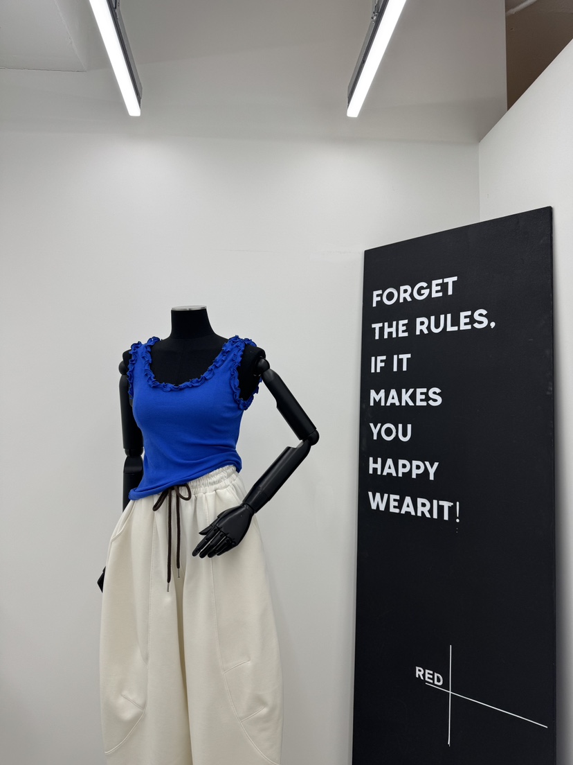 RED-A韓國直郵㊣女士新款熱賣休閑人氣職業真品26春夏吊帶背心RED-A吊帶/背心