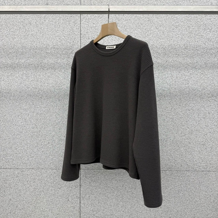 AT THE BAGEL㊣東大門代購女士新款真品休閑時尚長袖T恤春款AT THE BAGEL長袖T恤圖色2棕色