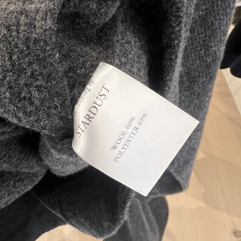 THE STARDUST韓國代購㊣女士新款人氣短款大衣高領拉鏈衫羊毛混紡THE STARDUST短款大衣