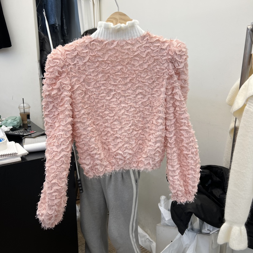 BEEN-A㊣東大門代購女裝新款真品26春夏時尚襯衫蕾絲衫高領BEEN-A襯衫/蕾絲衫