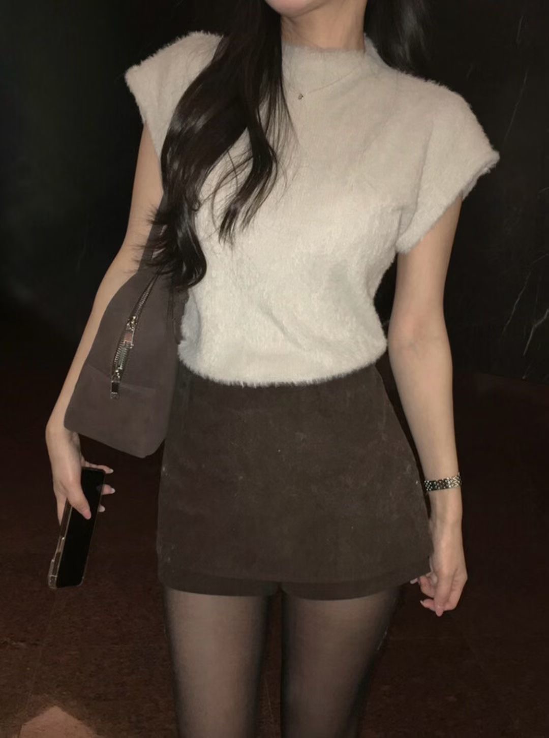 MARE MOHE東大門代購女士新款推薦25秋冬人氣針織衫兔子MARE MOHE針織衫圖色1