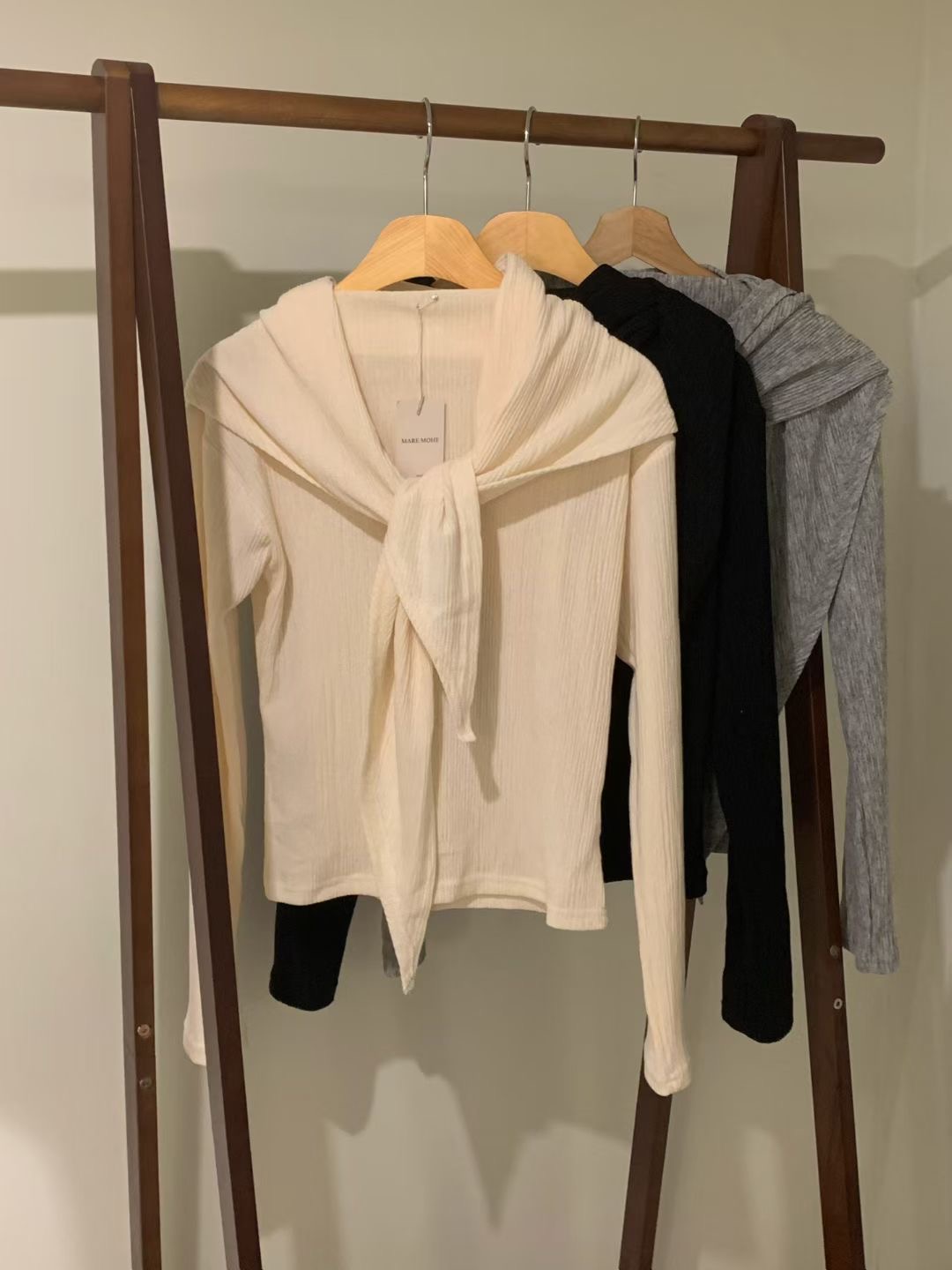 MARE MOHE韓國直郵女士新品推薦熱賣時尚休閑針織衫披肩MARE MOHE針織衫圖色2左二色