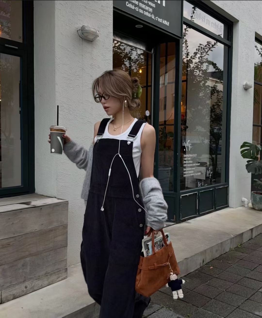 MARE MOHE韓國直郵女裝新品推薦時尚熱賣背帶褲不含內搭MARE MOHE背帶褲