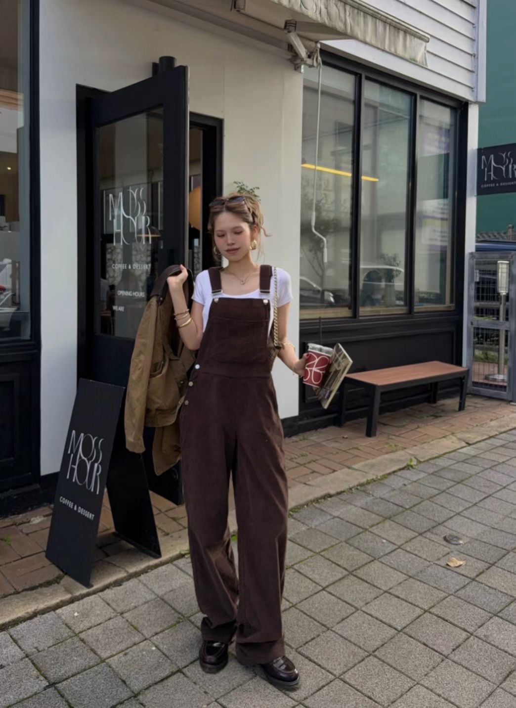 MARE MOHE韓國直郵女裝新品推薦時尚熱賣背帶褲不含內搭MARE MOHE背帶褲圖色2