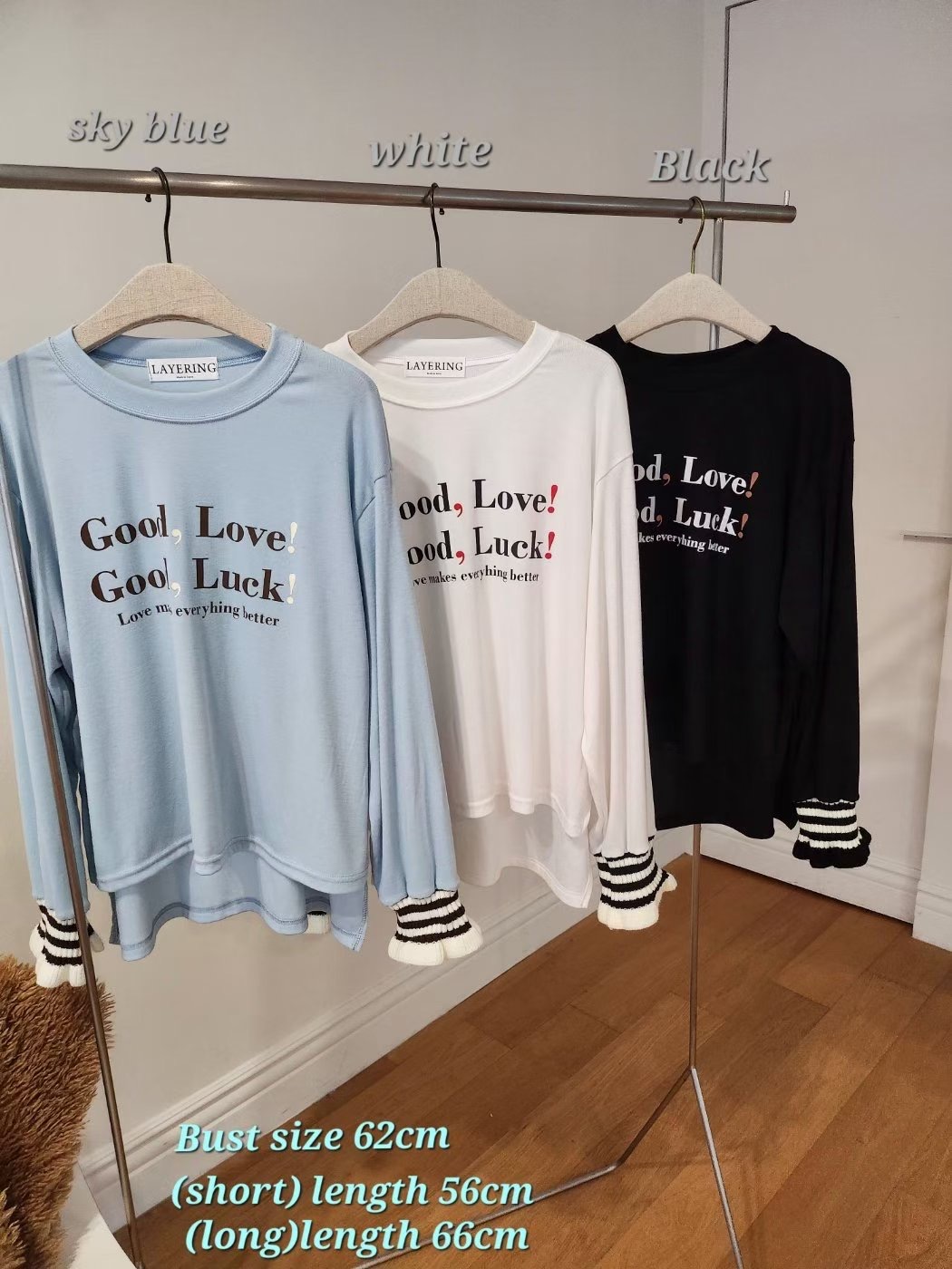 LAYERING東大門代購女士新款25秋冬推薦休閑時尚人氣長袖T恤LAYERING長袖T恤