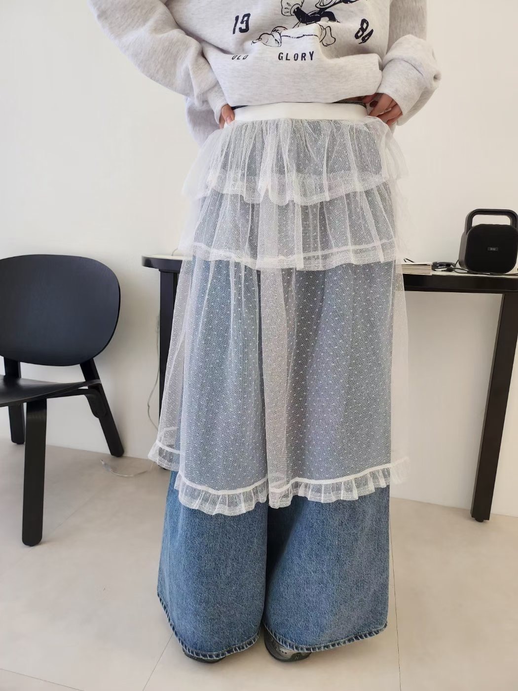 LAYERING韓國代購女士新品時尚推薦休閑職業25秋冬熱賣長裙LAYERING長裙