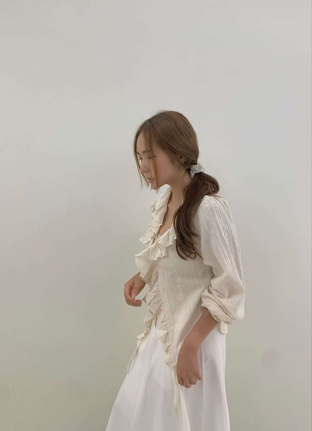 MARE MOHE韓國代購女裝新款25秋冬時尚人氣推薦襯衫蕾絲衫MARE MOHE襯衫/蕾絲衫