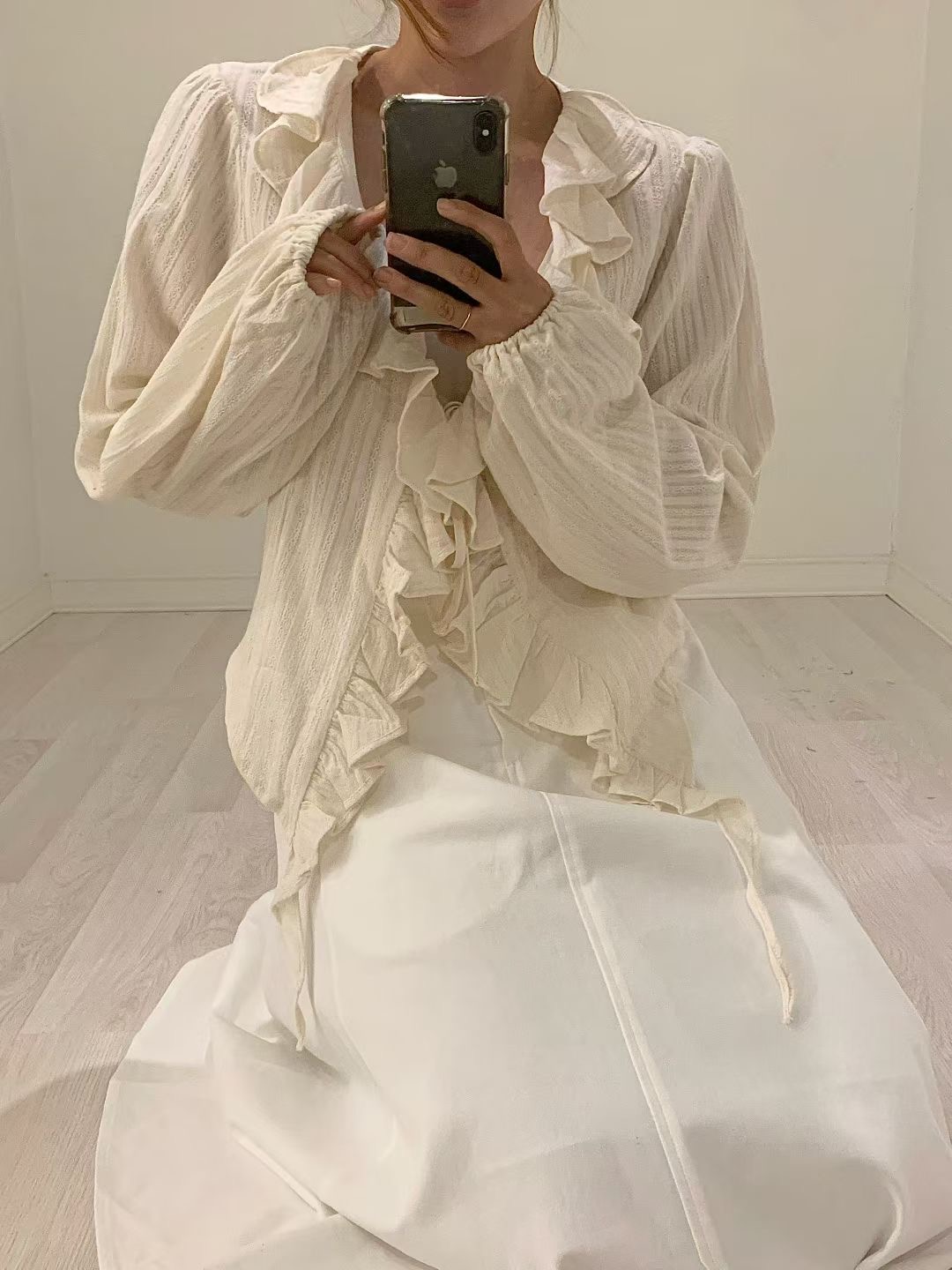 MARE MOHE韓國代購女裝新款25秋冬時尚人氣推薦襯衫蕾絲衫MARE MOHE襯衫/蕾絲衫圖色1