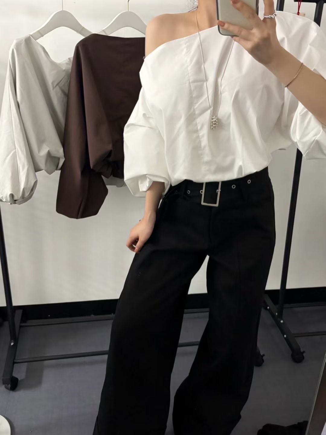 MARE MOHE韓國直郵女士新品25秋冬人氣職業推薦襯衫蕾絲衫MARE MOHE襯衫/蕾絲衫