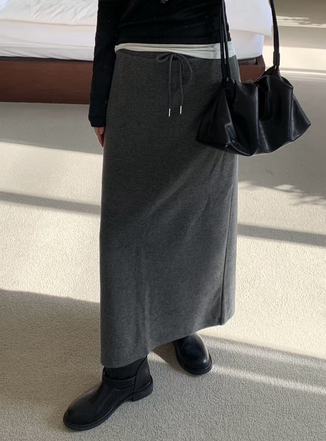 MARE MOHE東大門實拍女裝新品人氣推薦熱賣25秋冬職業長裙MARE MOHE長裙圖色1