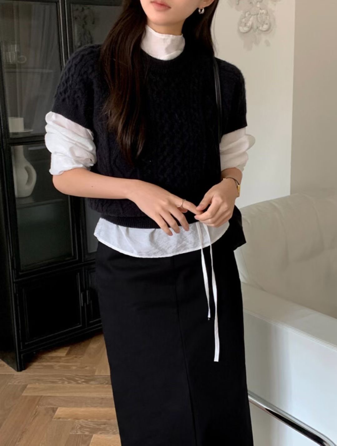 MARE MOHE韓國代購女士新款休閑時尚熱賣針織衫不含內搭MARE MOHE針織衫圖色1