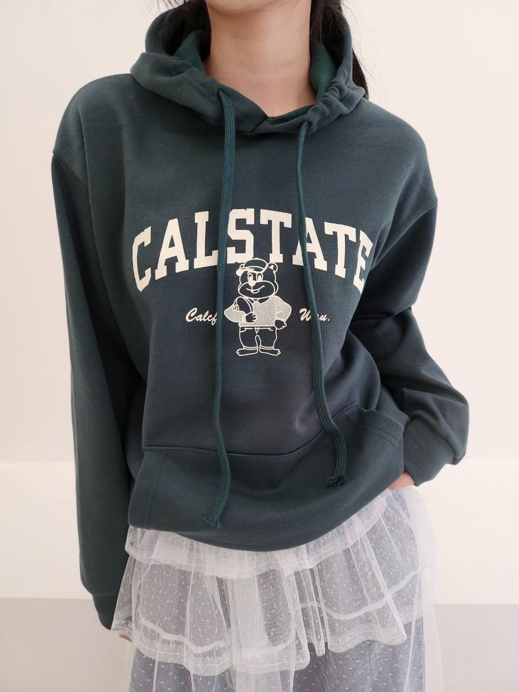 LAYERING韓國代購女裝新款職業人氣25秋冬休閑衛衣加絨兜帽LAYERING衛衣圖色4