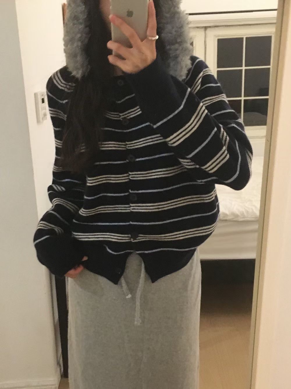 MARE MOHE韓國直郵女裝新品人氣推薦職業熱賣針織衫條紋MARE MOHE針織衫圖色2