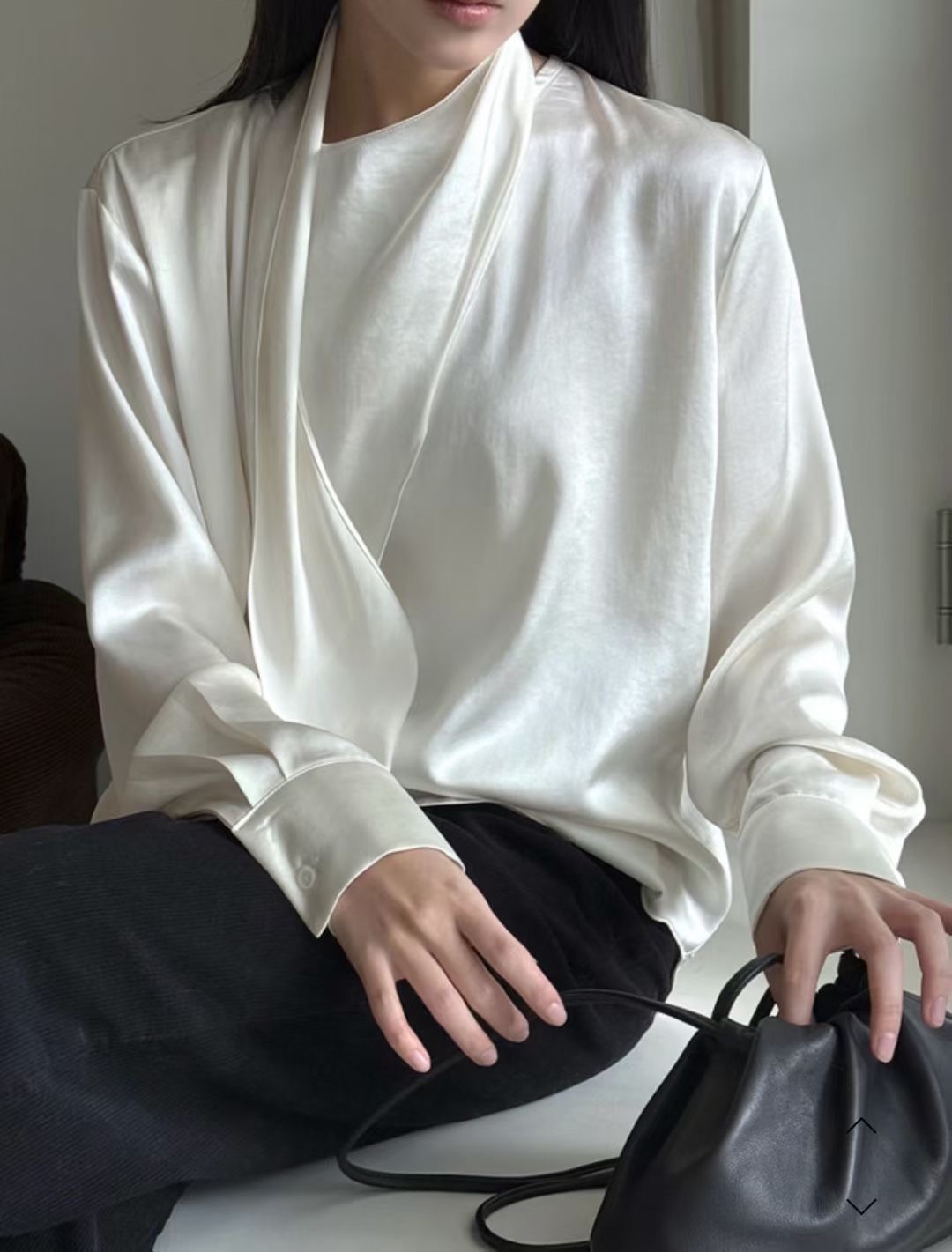 MARE MOHE韓國直郵女裝新品時尚熱賣25秋冬休閑襯衫蕾絲衫MARE MOHE襯衫/蕾絲衫圖色1