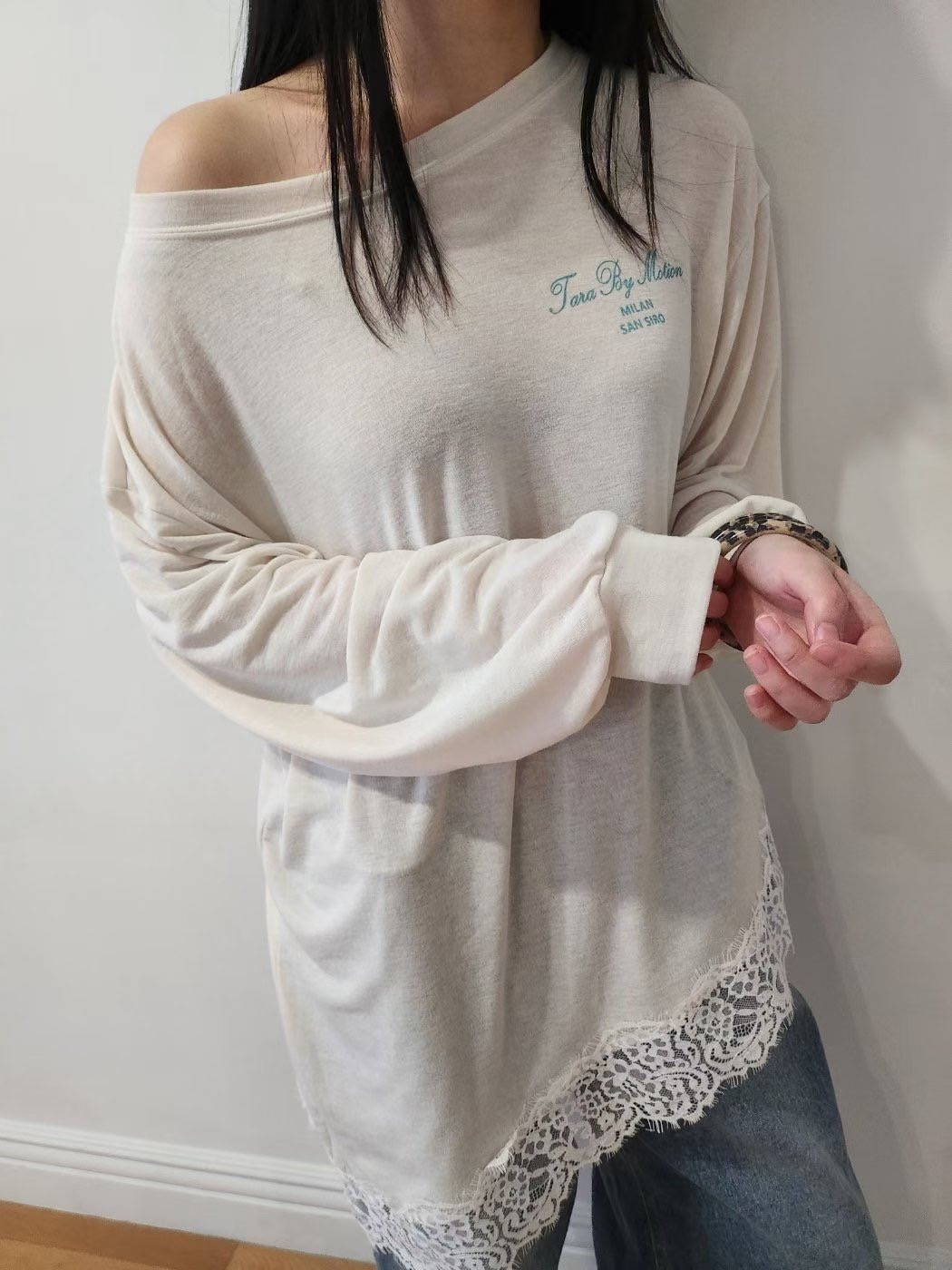 LAYERING韓國直郵女裝新款25秋冬休閑人氣推薦時尚長袖T恤LAYERING長袖T恤圖色2