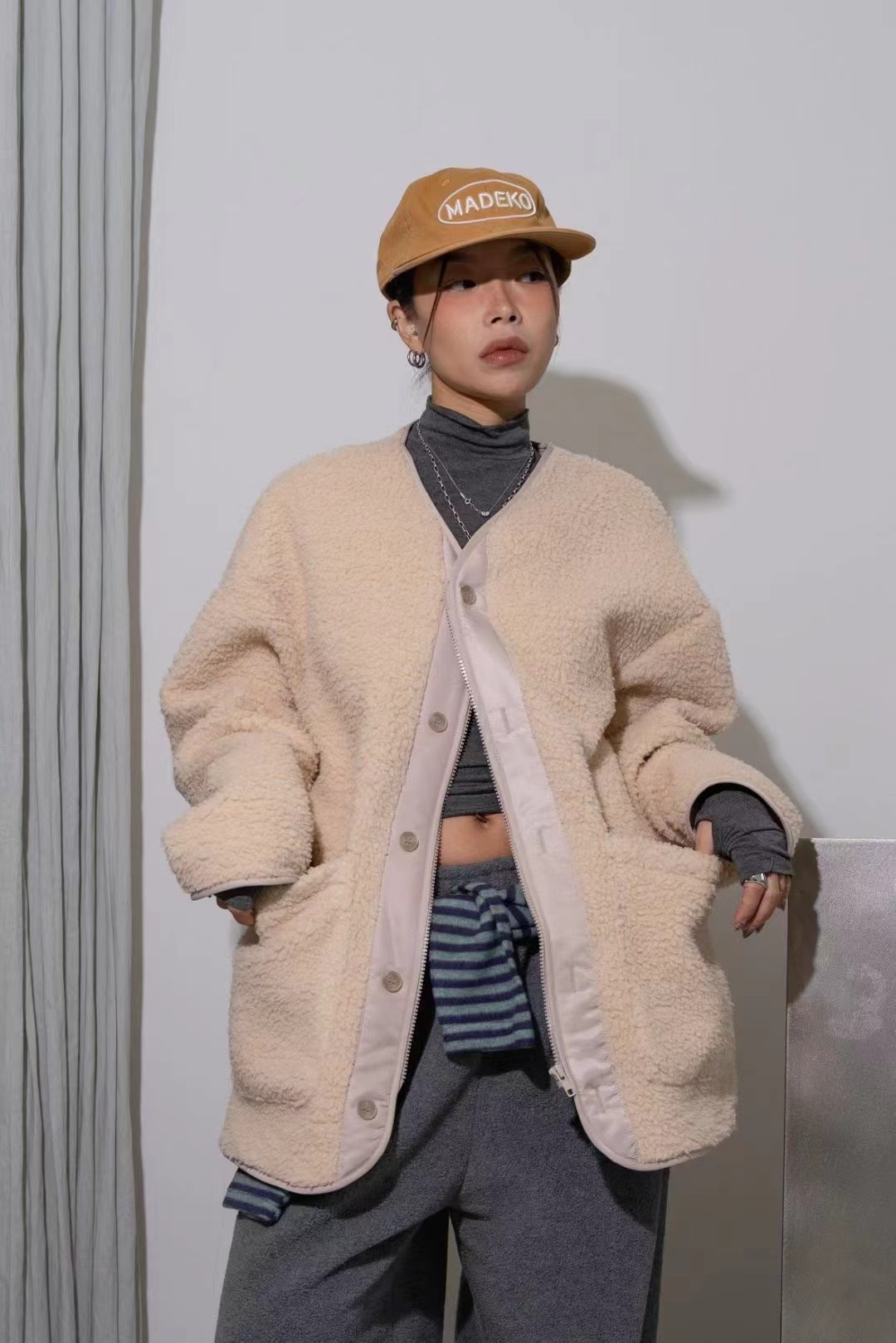 MINICLOSET韓國代購女士新品時尚職業人氣熱賣休閑夾克打折MINICLOSET夾克圖色1