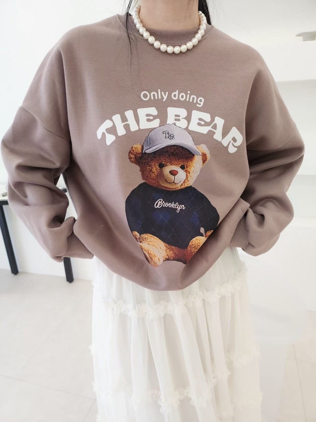 LAYERING韓國代購女士新品25秋冬人氣熱賣職業時尚衛衣加絨LAYERING衛衣圖色1