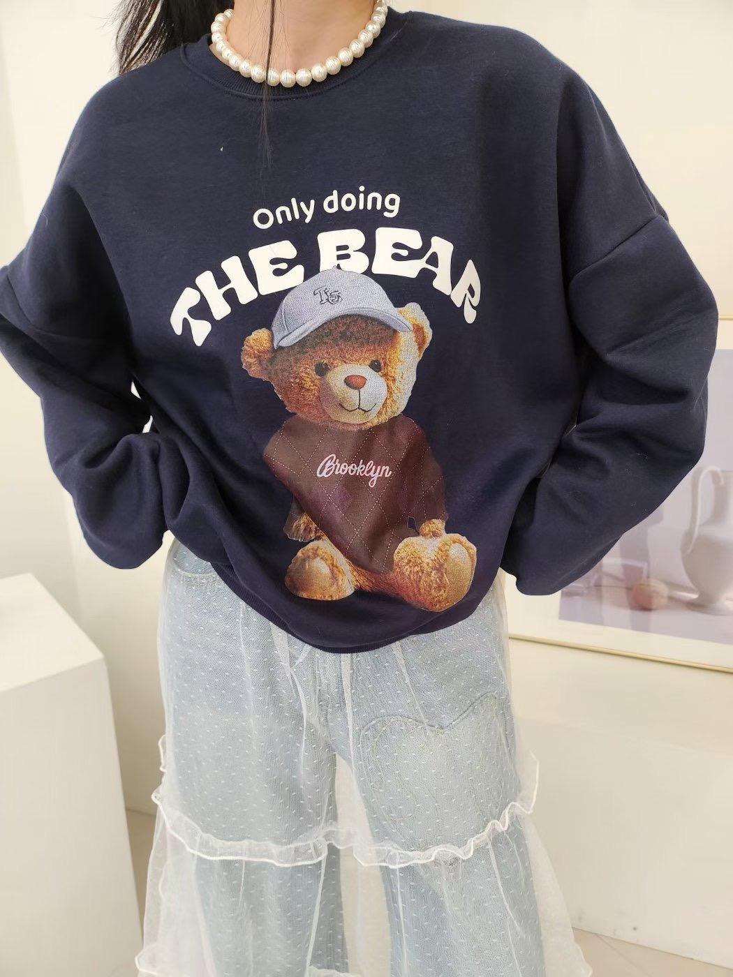 LAYERING韓國代購女士新品25秋冬人氣熱賣職業時尚衛衣加絨LAYERING衛衣圖色2