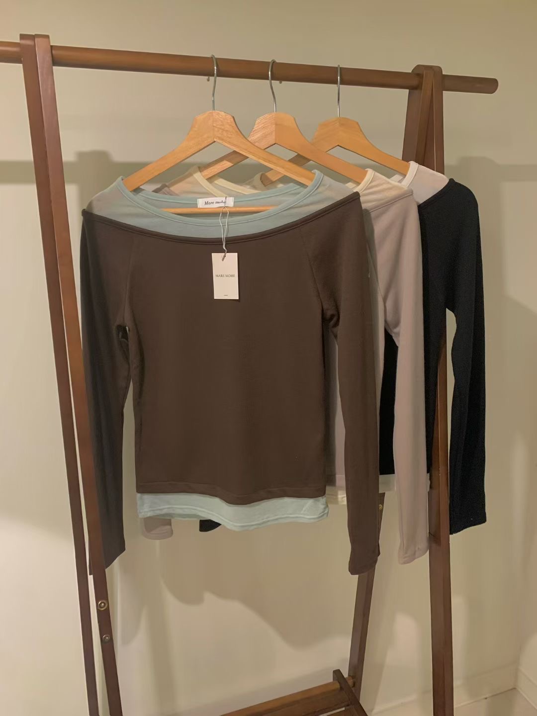 MARE MOHE東大門實拍女士新款25秋冬職業時尚休閑長袖T恤MARE MOHE長袖T恤