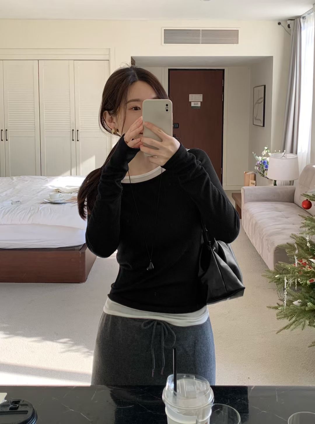 MARE MOHE東大門實拍女士新款25秋冬職業時尚休閑長袖T恤MARE MOHE長袖T恤圖色3