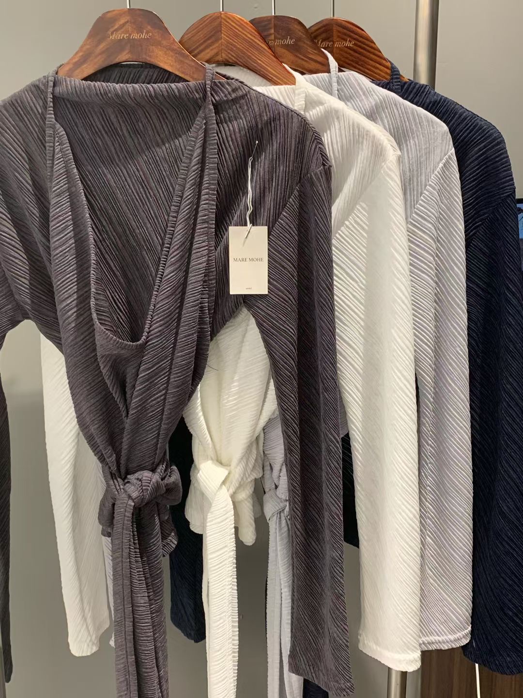 MARE MOHE東大門實拍女士新款熱賣休閑人氣套裝套裝褶皺MARE MOHE套裝圖色2左二色