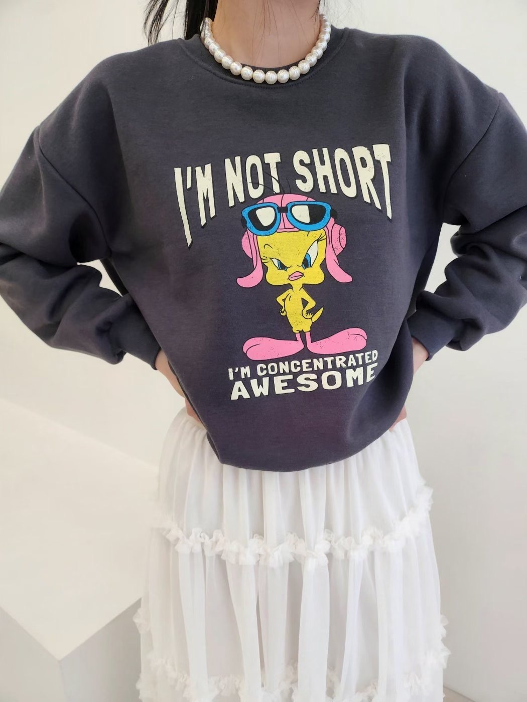 LAYERING東大門代購女士新品人氣25秋冬推薦熱賣衛衣加絨LAYERING衛衣圖色1