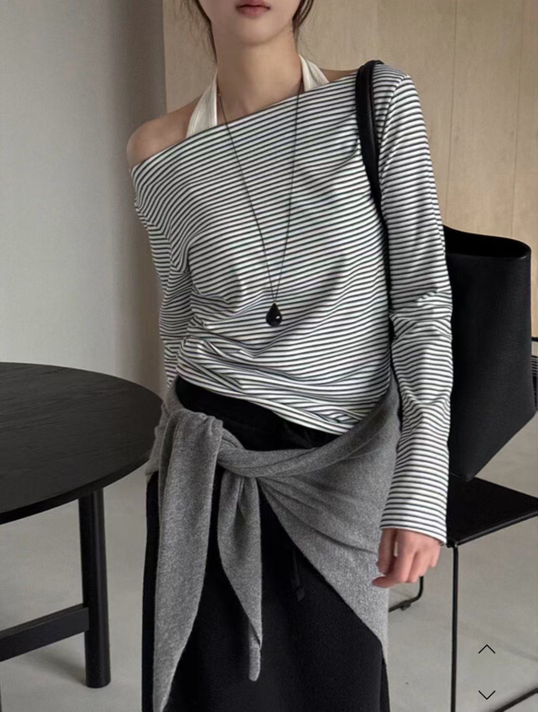 MARE MOHE東大門實拍女士新款時尚熱賣25秋冬人氣長袖T恤MARE MOHE長袖T恤圖色2