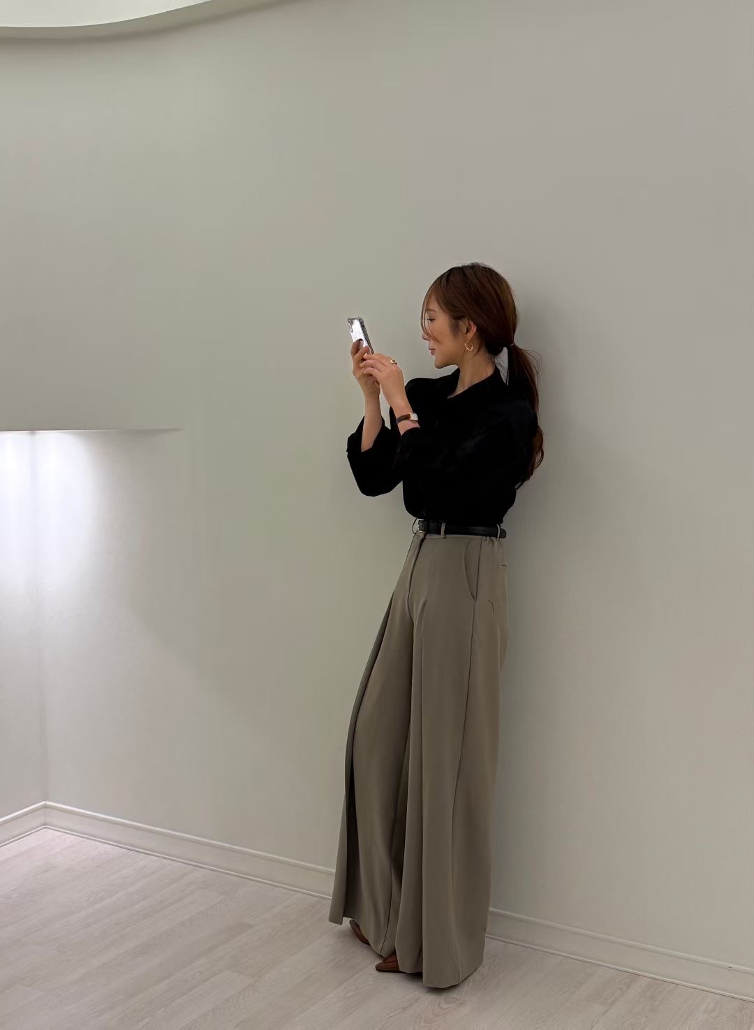 MARE MOHE東大門直郵女士新款人氣休閑職業休閑褲不含腰帶MARE MOHE休閑褲