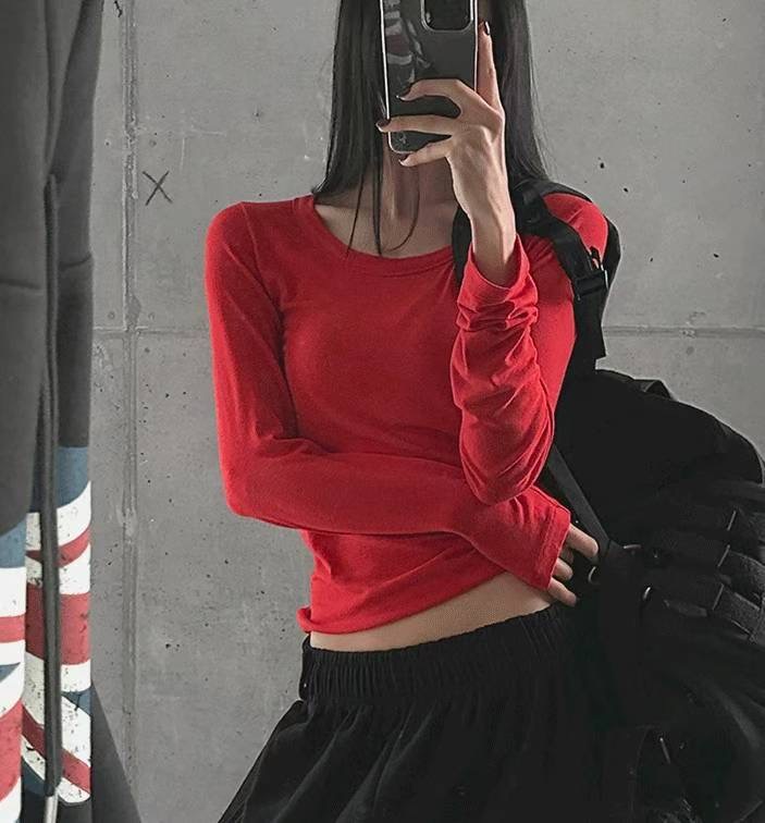 JOA東大門直郵㊣女裝新款職業真品26春夏推薦人氣時尚長袖T恤JOA長袖T恤圖色2