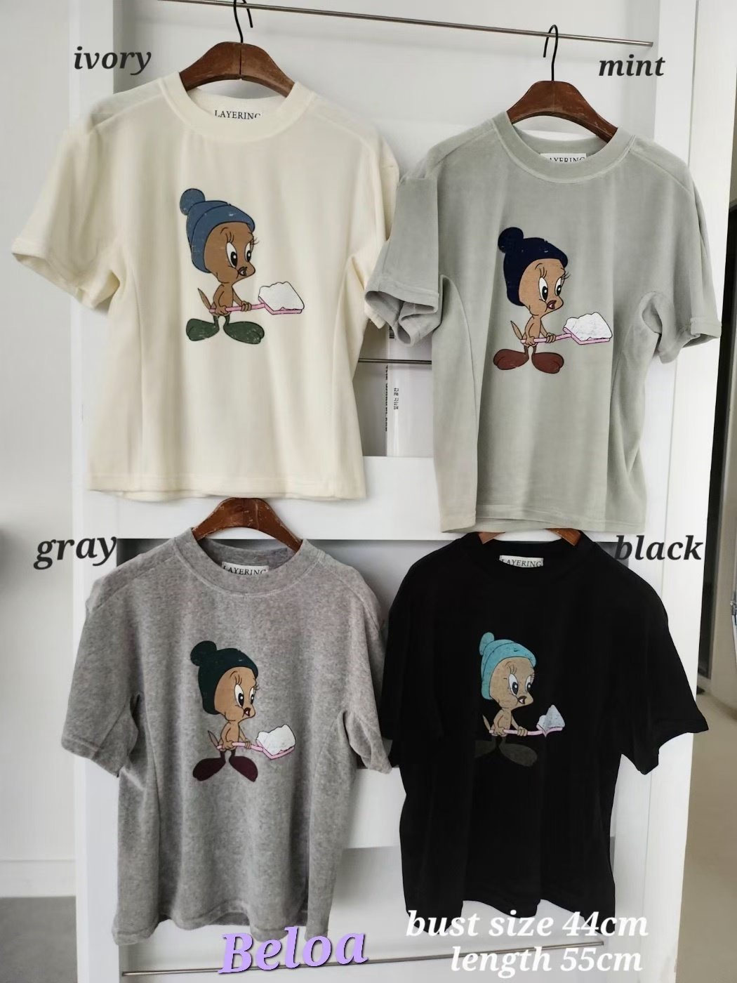 LAYERING韓國直郵㊣女士新款熱賣推薦26春夏休閑真品職業T恤LAYERINGT恤