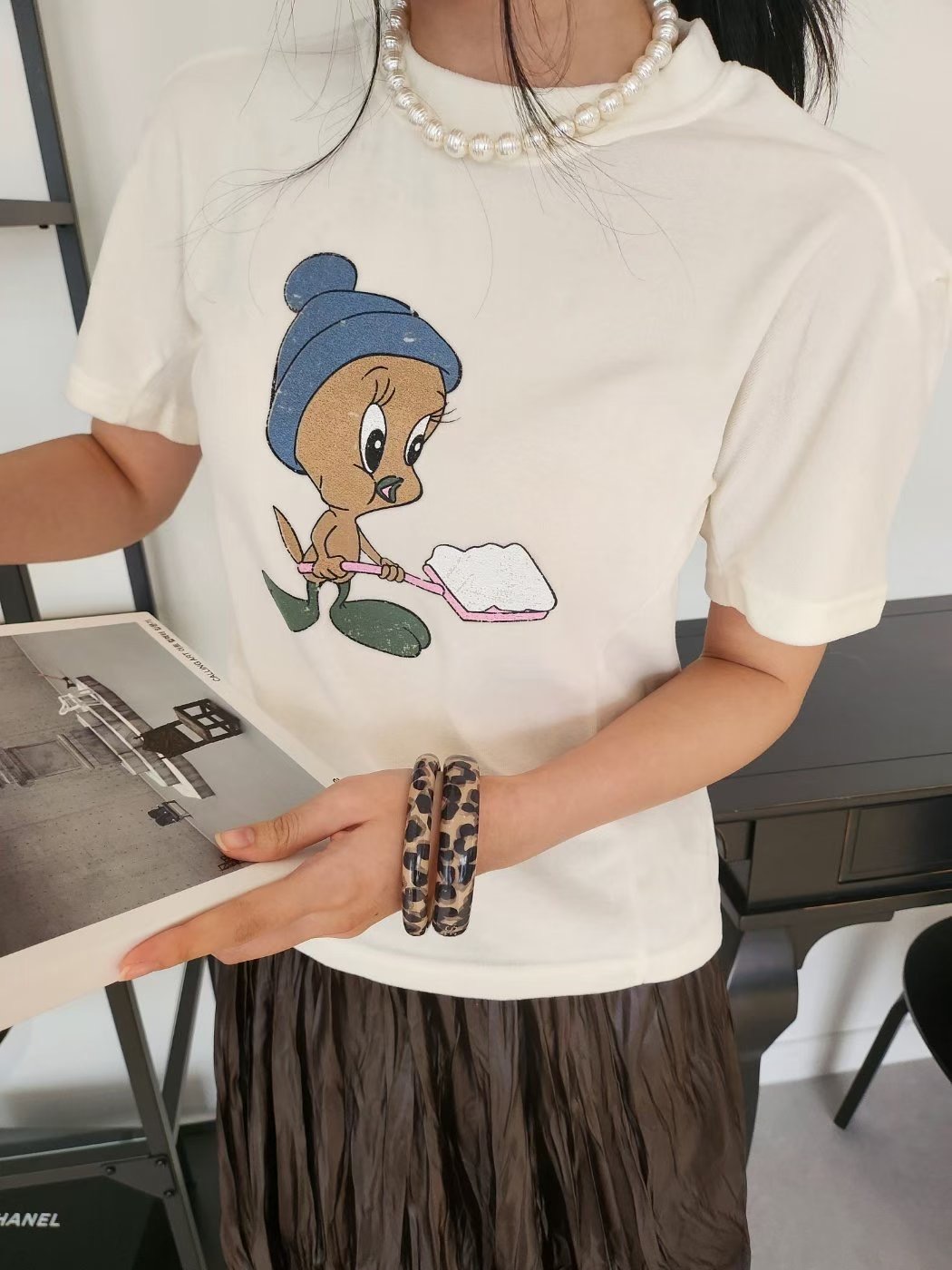 LAYERING韓國直郵㊣女士新款熱賣推薦26春夏休閑真品職業T恤LAYERINGT恤圖色3